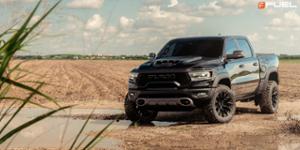Dodge Ram 1500 with Fuel 1-Piece Wheels Flame 6 - D804